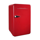 Magic Chef 3.2 cu. ft. Retro Mini Refrigerator without Freezer - Red-The Magic Chef 3.2 cu. ft. Retro Mini Fridge in red is a stylish addition to any dorm, office, rec room or kitchen