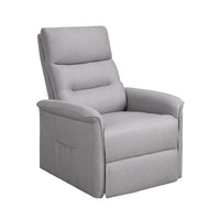 Brassex Levo Recliner Lift Chair - Light Grey-Assembled dimensions (inch): 29 x 35.4 x 40.9