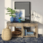 Hudson&Canal - Lampe de table nautique Bay de 56 cm de haut avec abat-jour en verre et métal - Nickel brossé/transparent-Associé à un globe en verre transparent et à un abat-jour en métal