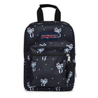 Jansport Big Break Lunch Bag - 8 L - Pastel Petals Black-External zippered pocket for utensils, napkins, or other small items