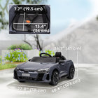 Aosom Audi RS e-tron GT Licensed Kids 12V Battery Powered Electric Car with Remote Control, Horn and Music - Grey-Slow start mechanism for safety protection for children 