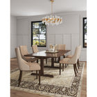 Manhattan Comfort Shubert 19.25" Modern Faux Leather and Velvet Upholstered Dining Chairs - Tan - Set of 2-Frame Made of Solid Beech Wood with Rich Dark Finish