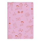 Letts Academic Weekly Planner - August to July - 8 1/4" H x 5 7/8" W - Joys Design - Multilingual-Sewn-bound, matte-laminated hard cover