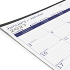 Blueline 2027 DuraGlobe Monthly Desk Pad Calendar - 22" x 17" - Bilingual-One month per sheet, one lightly ruled block per day