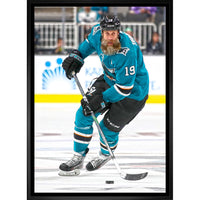 Joe Thornton San Jose Sharks - Framed Canvas - 22" x 31"-Premium canvas print with gallery-wrapped edges