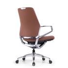 Nexten Pro Standard Height Back Office Chair - Brown-Arm rests and back recline simultaneously