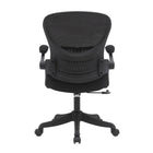 Brassex Debbie Task Chair - Black-Flip up armrests