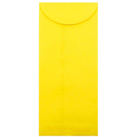 JAM Paper #12 Policy Envelopes, 4.75 x 11, Brite Hue Yellow Recycled, 1000 Pack (3156400B)-Yellow
