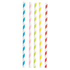 Stone Straw 8" Paper Drinking Straws - Assorted Colours - 400 Pack-Recyclable