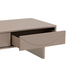Manhattan Comfort Ella 47.2" Modern Coffee Table - Mocha-Sleek, Handle-Free Drawer for a Clean, Uncluttered Look