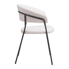 Zuo Josephine Dining Chair - Cream - Set of 2-Dimensions: 20.9" L x 23.2" W x 30.7" H