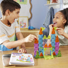 Magna-Tiles Travel Set Deluxe 55-Piece Magnetic Construction Set-Developmental: Encourages the development of hand-eye coordination and fine motor skills, while spurring creativity
