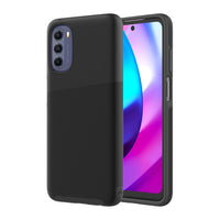 AXS PROTech Plus Dual-Layered Anti-Shock Sleek Case for Motorola Moto G 5G (2022) - Black-Drop resistant up to 10 feet