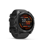 Garmin fēnix 8 - AMOLED Outdoor Recreation/Adventure Watches - 51 mm - Slate Gray with Black Silicone Band-8