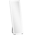 HOMCOM LED Standing Mirror with 3 Colour Lighting - 21" W x 64" H - Clear-64" x 21" (162.5 x 53.3 cm) large mirror provides a full head-to-toe view 