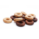 Minimal Wooden Donut Clip - Dark Wood - 12 Pack-Sustainability: Plastic-free, reusable, biodegradable