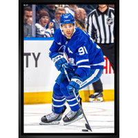 John Tavares Toronto Maple Leafs - Framed Canvas - 22" x 31"-Premium canvas print with gallery-wrapped edges