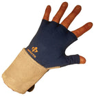 IMPACTO® 703-00 X-GR Paire Doublure de Gant Antichocs avec support de poignet suédé, sans doigts, coussinet gel paume-1
