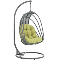 Modway Whisk Outdoor Patio Swing Chair Without Stand - Peridot-78.5" Adjustable Steel Hanging Chain