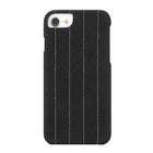 Gry Mattr Pinstripe Fabric Case for iPhone 6, 7, 8 - Charcoal-Soft Fabric with Microfibre lining to prevent scratches
