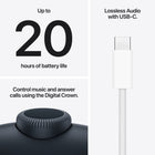 Apple AirPods Max 2 (USB-C) - Midnight-Lossless Audio With USB-C: Experience every detail of the original recording when connecting AirPods Max 2 to your device via USB-C