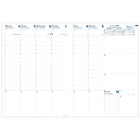 Quo Vadis Prenote Weekly Planner - 21 cm W x 29.7 cm H - Assorted Colours - English-2 colour grid on white paper