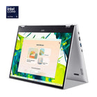 Acer Aspire Spin 14" Touchscreen Laptop - Intel Core Ultra 5 115U - 512 GB SSD - 16 GB RAM - Windows 11 - Silver-Display: 14" FHD +IPS 120Hz Touchscreen (1920 x 1200)