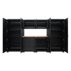 Cat Fully-Welded Garage Storage Cabinetry 7-Piece Set with 2 Locker, 2 Wall, 1 Base, and 1 Tool Cabinet, and 56" Worktop-Tall Locker for Bulky Items