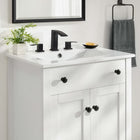 Modway Nantucket 24" Bathroom Vanity - White-Integrated Ceramic Top