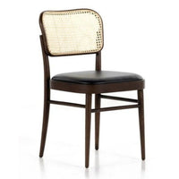 Plata Imports Freya Cane Dining Chair-Modern cane backrest