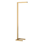 Hudson&Canal - Lampadaire à DEL intégré Malin (132 cm) avec abat-jour en métal - Laiton-L'abat-jour rectangulaire en métal est intégré au cadre du luminaire