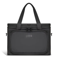 Champs Onyx Nylon Cooler Bag - Black-Water-resistant nylon material
