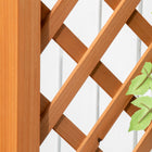 Outsunny - jardinière surélevée avec treillis en arche - brun-Jardinière spacieuse pour cultiver des fleurs, des légumes et d'autres plantes

