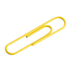 JAM Paper Colourful Jumbo Paper Clips - 2"- Yellow - 75 Pack-Quantity: 75 per box | Packed in a reusable clear box to keep your desktop or your desk drawer organized