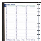 Blueline - 2026 Agenda hebdomadaire MiracleBind CoilPro avec pages de notes rechargeables - 11 po x 9-1/16 po - Noir - Bilingue-Onglets laminés autocollants et pochette de rangement