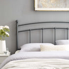 Modway Abigail Metal King Headboard - Grey-Modern Farmhouse Style