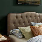 Modway Annabel Vegan Leather King Headboard - Mushroom-7 Adjustable Mount Positions