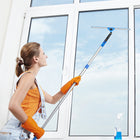 Gritt Commercial Window Washing Kit - 18" Swivel Window Squeegee - 6' Telescopic Pole-Minimum Pole Length: 3.5'