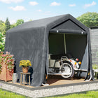 Outsunny 7.9' x 6.6' Garden Storage Tent-Strong metal frame maintains the structure securely
