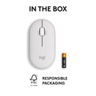 Logitech Pebble Mouse 2 M350s Slim Bluetooth Wireless Mouse - Portable - Lightweight - Customizable Button - Off-white-9