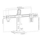 IntekView - Support prise en charge facile du réglage autoportant à double moniteur-10