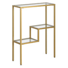 Hudson&Canal Lovett 22"W Console Table - Brass-Modern contemporary style for your living room, hallway, or bedroom