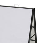 Futech Double-Sided A-Frame with Coroplastic Insert - 24" x 36" - Black-Maximum Visibility for Promotions: Double-sided sidewalk sign holds standard inserts to attract pedestrian attention from both directions — perfect for daily deals, menus, events, or wayfinding.
