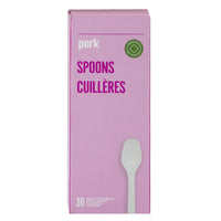 Perk Reusable Cutlery - Spoon - 30 Pack-Designed for repeated use