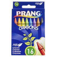 Prang Crayons - Standard Size - 16 Assorted Colours - 16 Pack-Crayons with unique formula that is safer, smoother and more colourful experience