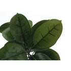 Monarch Specialties - Plante Artificielle - 52 po H - Arbre À Caoutchouc - Mis En Pot - Touche Réelle - Feuilles Vertes - Pot Noir-Garantie limitée de 5 ans contre les défauts de fabrication