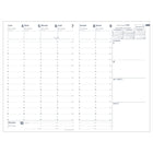 Quo Vadis Ministre Académique Weekly Planner - July to July - 16 cm W x 24 cm H - Assorted Colours - French-1 colour grid on white paper