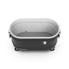 Permasteel 80 qt Rolling Cooler - Black-Handle: Extra large handles for effortless lifting