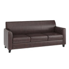Flash Furniture Hercules Diplomat Wood Reception Sets, Brown (BT827SETBN)-Flared Arms