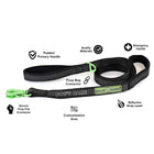 Healthy Harness - Premium Strap Leash with 2 Padded Handles - 6' L-Secure and reliable connection every time